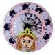 Handcrafted Durga Lippan Art Wall Clock